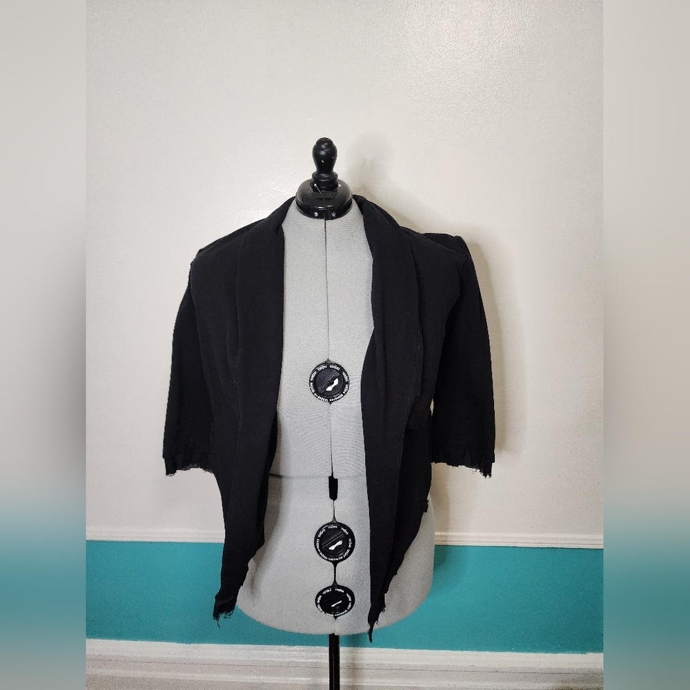 Black Open Blazer